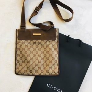 Monogram Gucci Crossbody/Messenger Bag